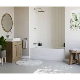 60 x 30 Veritek(TM) Pro Bathtub with Left Hand Drain in White, VP6030CTL.010