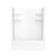 60 x 30 Veritek(TM) Pro Alcove Right Hand Drain Four Piece Tub Shower in White, VP6030CTSM2AR.010