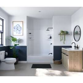 60 x 30 Veritek(TM) Pro Alcove Right Hand Drain Four Piece Tub Shower in White, VP6030CTSM2R.010