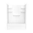60 x 30 Veritek(TM) Pro Alcove Right Hand Drain Four Piece Tub Shower in White, VP6030CTSMAR.010