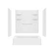 60 x 30 Veritek(TM) Pro Alcove Right Hand Drain Four Piece Tub Shower in White, VP6030CTSMIN2R.010