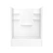 60 x 30 Veritek(TM) Pro Alcove Right Hand Drain Four Piece Tub Shower in White, VP6030CTSMINR.010