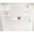 60 x 30 Veritek(TM) Pro Alcove Left Hand Drain Four Piece Tub Shower in White, VP6030CTSML.010