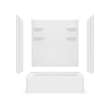 60 x 30 Veritek(TM) Pro Alcove Right Hand Drain Four Piece Tub Shower in White, VP6030CTSMM2AR.010