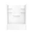 60 x 30 Veritek(TM) Pro Alcove Left Hand Drain Four Piece Tub Shower in White, VP6030CTSMMAL.010