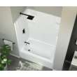 60 x 32 Veritek(TM) Pro Alcove Left Hand Drain Four Piece Tub Shower in White, VP6032CTSMINL.010