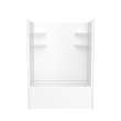 60 x 32 Veritek(TM) Pro Alcove Right Hand Drain Four Piece Tub Shower in White, VP6032CTSMM2AR.010