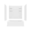 60 x 32 Veritek(TM) Pro Alcove Right Hand Drain Four Piece Tub Shower in White, VP6032CTSMM2R.010