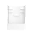 60 x 32 Veritek(TM) Pro Alcove Right Hand Drain Four Piece Tub Shower in White, VP6032CTSMMR.010