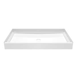 Veritek(TM) Pro Alcove Shower Pan with Center Drain in White, VP6034CPANNS.010