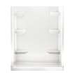60 x 34 Veritek(TM) Pro Alcove Center Drain Four-Piece Shower in White, VP6034CS.010