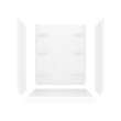 60 x 34 Veritek(TM) Pro Alcove Center Drain Four-Piece Shower in White, VP6034CSA.010