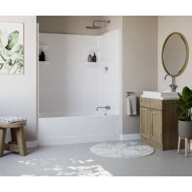 60 x 36 Veritek(TM) Pro Alcove Right Hand Drain Four Piece Tub Shower in White, VP6036CTS2R.010