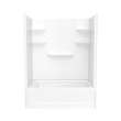 60 x 36 Veritek(TM) Pro Alcove Right Hand Drain Four Piece Tub Shower in White, VP6036CTSAR.010