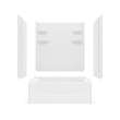 60 x 36 Veritek(TM) Pro Alcove Right Hand Drain Four Piece Tub Shower in White, VP6036CTSM2AR.010