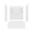60 x 36 Veritek(TM) Pro Alcove Right Hand Drain Four Piece Tub Shower in White, VP6036CTSMR.010