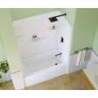 60 x 36 Veritek(TM) Pro Alcove Right Hand Drain Four Piece Tub Shower in White, VP6036CTSR.010