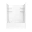 60 x 42 Veritek(TM) Pro Alcove Left Hand Drain Four Piece Tub Shower in White, VP6042CTS2L.010