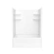 60 x 42 Veritek(TM) Pro Alcove Left Hand Drain Four Piece Tub Shower in White, VP6042CTSM2AL.010
