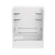 60 x 30 Veritek(TM) Pro Alcove Left Hand Drain Four Piece Tub Shower in White, VPF6030CTS2L.010
