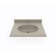 Ellipse 17 x 19 Single Bowl Vanity Top in Limestone, VT01719.218