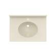 Ellipse 19 x 25 Single Bowl Vanity Top in Coastal Sands, VT01925.013
