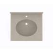 Ellipse 19 x 25 Single Bowl Vanity Top in Limestone, VT01925.218