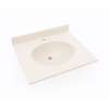 Ellipse 19 x 31 Single Bowl Vanity Top in Tahiti White, VT01931.011