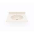 Ellipse 19 x 31 Single Bowl Vanity Top in Tahiti White, VT01931.011