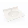 Ellipse 19 x 31 Single Bowl Vanity Top in Bisque, VT01931.018