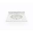 Ellipse 19 x 31 Single Bowl Vanity Top in Ice, VT01931.130