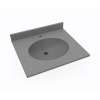Ellipse 19 x 31 Single Bowl Vanity Top in Ash Gray, VT01931.203