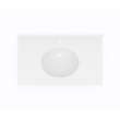 Ellipse 19 x 37 Single Bowl Vanity Top in White, VT01937.010