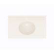 Ellipse 19 x 37 Single Bowl Vanity Top in Tahiti White, VT01937.011
