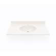 Ellipse 19 x 37 Single Bowl Vanity Top in Bisque, VT01937.018