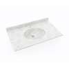 Ellipse 19 x 37 Single Bowl Vanity Top in Ice, VT01937.130