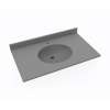 Ellipse 19 x 37 Single Bowl Vanity Top in Ash Gray, VT01937.203