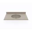 Ellipse 19 x 37 Single Bowl Vanity Top in Limestone, VT01937.218