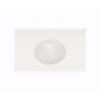 Ellipse 19 x 37 Single Bowl Vanity Top in Carrara, VT01937.221