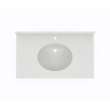 Ellipse 19 x 37 Single Bowl Vanity Top in Birch, VT01937.226