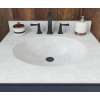 Ellipse 22 x 25 Single Bowl Vanity Top in Ice, VT02225.130