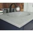 Ellipse 22 x 25 Single Bowl Vanity Top in Ash Gray, VT02225.203
