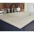 Ellipse 22 x 25 Single Bowl Vanity Top in Limestone, VT02225.218