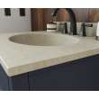 Ellipse 22 x 25 Single Bowl Vanity Top in Limestone, VT02225.218