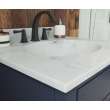 Ellipse 22 x 25 Single Bowl Vanity Top in Carrara, VT02225.221