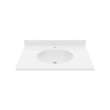 Ellipse 22 x 31 Single Bowl Vanity Top in White, VT02231.010