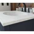 Ellipse 22 x 31 Single Bowl Vanity Top in Ice, VT02231.130