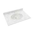 Ellipse 22 x 31 Single Bowl Vanity Top in Ice, VT02231.130