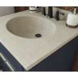 Ellipse 22 x 31 Single Bowl Vanity Top in Limestone, VT02231.218