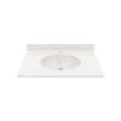 Ellipse 22 x 31 Single Bowl Vanity Top in Carrara, VT02231.221